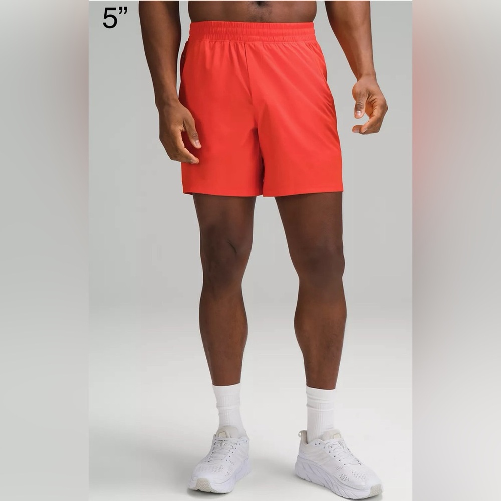 🆕Lululemon🍋 Pace Breaker Linerless Short 5” color Red CRNR Sz Small